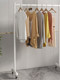 Simple Clothes Drying Rack for Home Use, High-Looking Clothes Rack, Floor-Standing for Bedroom, Room, Balcony, Clothes Hanging Rack, Display Rack with Wheels