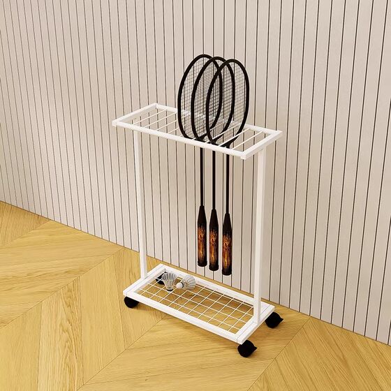 Badminton Racket Storage Rack, Movable Badminton Room Storage Rack, Dedicated Badminton Rack for Badminton Venues
