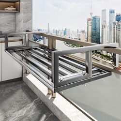 Small Portable Clothes Drying Rack for Windows and Balconies, Hanging Type, Widened and Thickened, Can Dry Shoes, No Drilling Required
