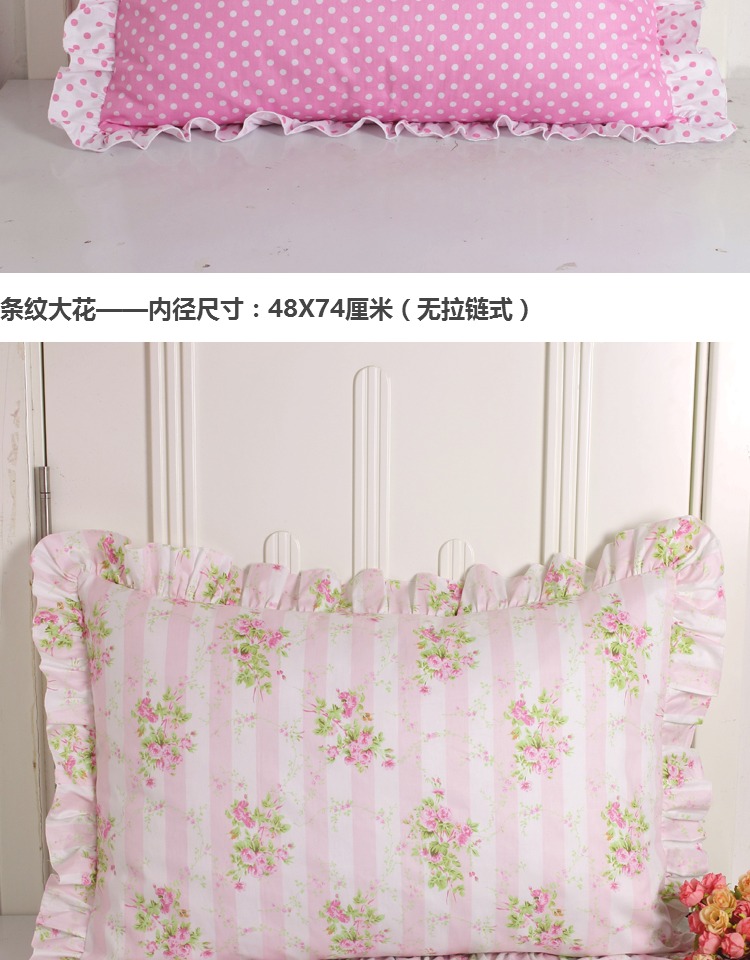 Cotton twill bộ đồ giường gối bông Bông hoa lớn gối gối Hai đặc biệt vận chuyển gối tựa sofa