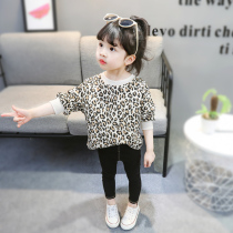 Girls BAO WEN Weiwei clothing spring autumn clothes children Yangqi Han version loose jacket head blouses baby long sleeve t-shirt with undershirt