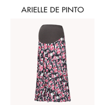 French ARIELLE DE PINTO maternity wear spring new fashionable pregnancy-covering loose high-waisted belly-supporting skirt