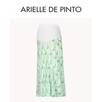 French ARIELLE DE PINTO maternity wear new spring loose high-waist belly-supporting adjustable floral skirt