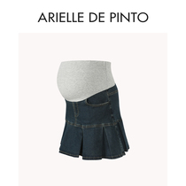 French ARIELLE DE PINTO maternity wear summer design high waist retro short denim skirt for women