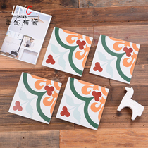 Nanyang small fresh parquet tiles geometric tiles Balcony entry non-slip floor tiles Bathroom kitchen wall tiles 200