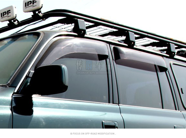 Toyota Land Cruiser LC80 tấm che mưa 4500 đặc biệt cửa sổ mưa lông mày FJ80 mở rộng sửa đổi phụ kiện off-road miếng dán chống nước gương ô tô