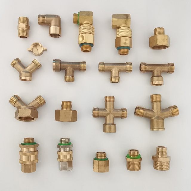 Powder spraying machine water outlet pipe copper connector spray pump valve switch quick connector thread socket spray pipe tee