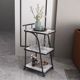 Nordic golden trolley simple household iron dining edge table light luxury mobile coffee table dining car storage rack corner table