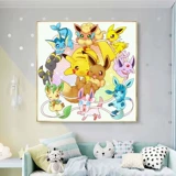 Пикачу мультфильм алмазная картина полная бриллиантов для гостиной и спальни маленькая вышивка крестиком 2025 новая детская ручная работа в рамке 5d