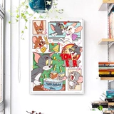 Мультфильм Diamond Drilling Living Room Маленькая спальня детская комната поперечная заканчивая 2022 Новые кошки и мышиные кирпичи 5d