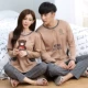 Bộ đồ ngủ mùa xuân và mùa thu đôi nam nữ cotton dài tay cỡ lớn cotton phục vụ nhà phiên bản Hàn Quốc đồ bộ kiểu mới
