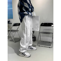 A super-valued clearance#HOZI抽绳休闲卫裤潮流休闲运动裤男直筒宽松百搭裤子 a long time off.