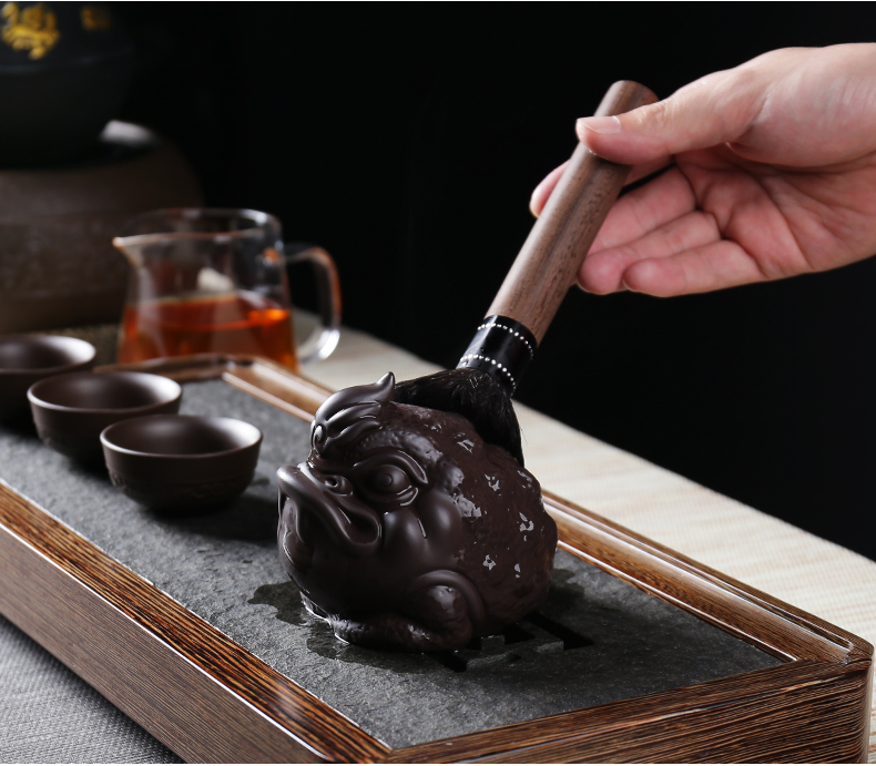 ZongTang kung fu tea accessories play purple sand tea pet furnishing articles tea boutique tea to keep spittor dragon turtle