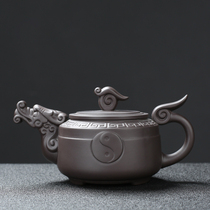 Zongtang purple sand teapot single pot original mine purple mud teapot tea set accessories home Japanese handmade tea ceremony Bowl