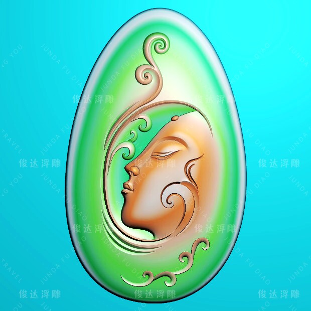 GT142 side face Guanyin semi-body Guanyin head lotus Lotus Guanyin jade sculpture photo embossed with fine sculpture JDP