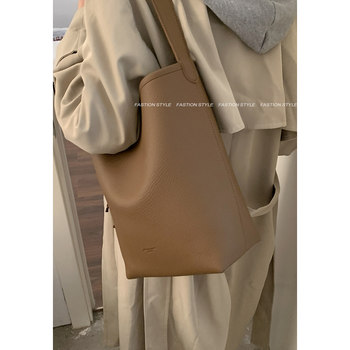 Retro armpit bag women's 2025 new trendy fashion korean bucket bag versatile large capacity shoulder tote bag