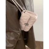 Розовая цепь с ромбовидным узором, сумка через плечо, модная милая сумка подмышку, коллекция 2023