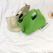 Canvas bag women 2019 new vintage fashion portable shoulder big bag French niche casual large capacity cloth bag