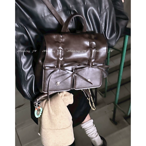 Рюкзак, сумка на одно плечо, сумка через плечо, вместительный и большой ранец с бантиком