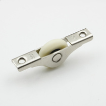 Rongxing Small 24 5mm white wheel sliding door bottom wheel cabinet door bottom wheel fixed pulley