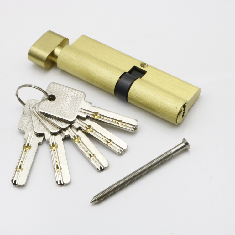 9 cm partial core large gourd thickened door lock body indoor lock core All copper gold anti-theft door single-sided lock core accessories