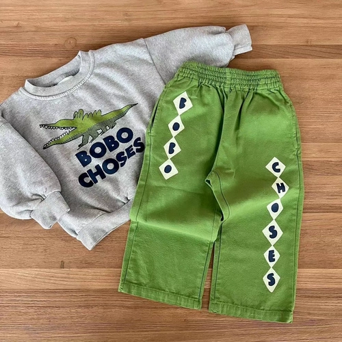 Брендовые детские демисезонные штаны, мультяшные джинсовые джинсы подходит для мужчин и женщин