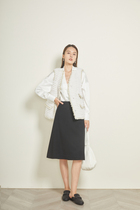 Anti - wrinkle - free eye closing with an autumn leisure commute with a skirt A - word half - body dress girl