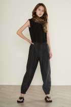 Architectural aesthetics tortoise crack silk fragrant cloud yarn radish pants nine-point silk trousers casual tie pants women winter