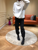 Xiangjia takes off from dusk thickened and velvet pants womens loose straight nine-leg casual pants wear autumn and winter