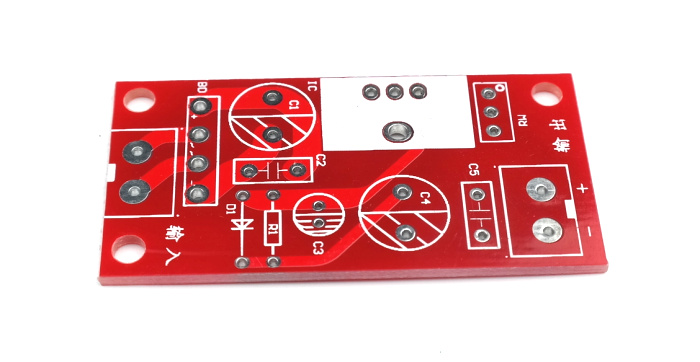 Module empty board for LM317 adjustable stabilized voltage supply
