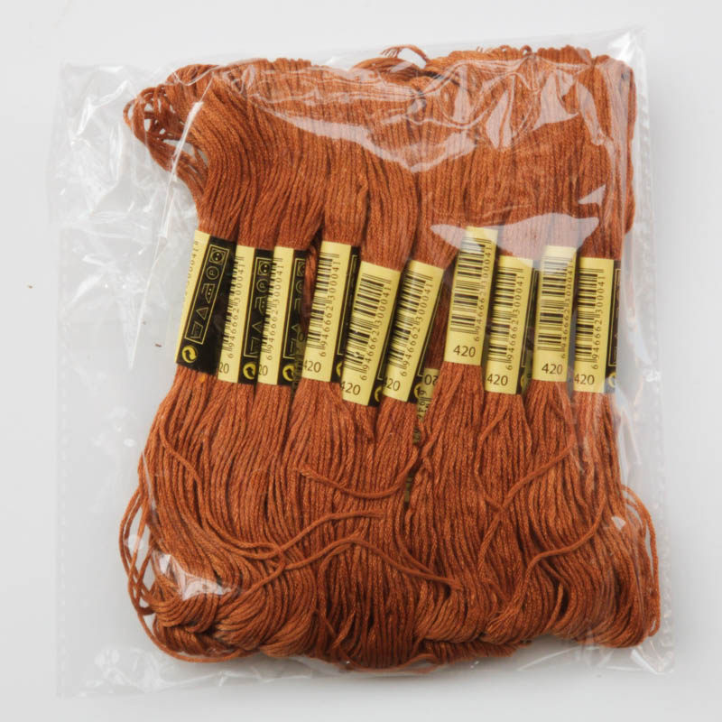 Cross stitch thread 420 embroidery thread 20 pieces 8 meters embroidery thread Embroidery wiring repair thread Cross stitch insole line