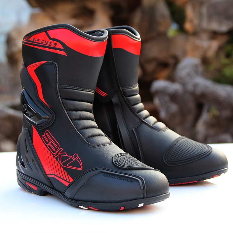 New locomotive riding boots racing shoes locomotive cross-country riding shoes boots road race track boots anti-fall 1214t