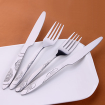 Crane Western steak knife and fork set home Korean dinner knife stainless steel knife fork tableware two-piece set