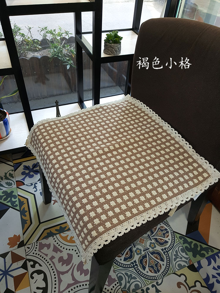 Ghế đệm dày vải dây đai mùa vải cotton mùa hè sinh viên văn phòng đệm ghế đệm ghế - Ghế đệm / đệm Sofa thảm trải ghế gỗ mùa hè