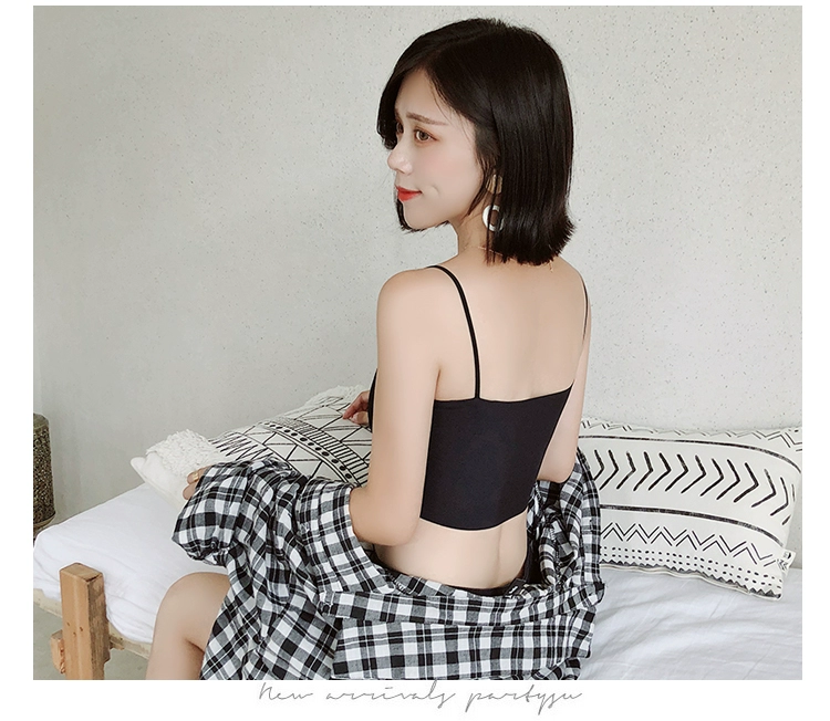 Thư ký 芮 丝 lụa băng ống gợi cảm hàng đầu chống bó ngực đồ lót đoạn ngắn chạm đáy với một miếng đệm ngực nữ