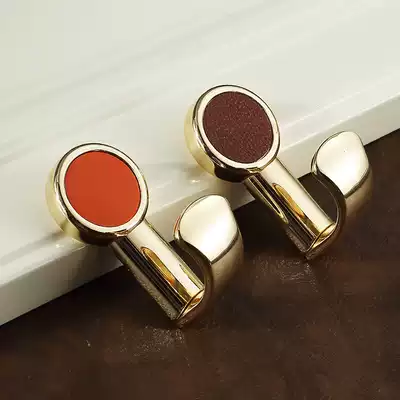 Light luxury golden clothes hook after entering the door adhesive hook single wardrobe clothes adhesive hook simple single hook Wall Wall European style
