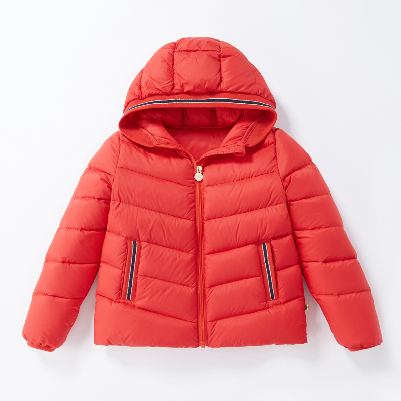 Desa Girldown 2019 Light và ngắn xuống áo khoác áo khoác trùm đầu mùa đông không khí mẫu vừa cho trẻ em.