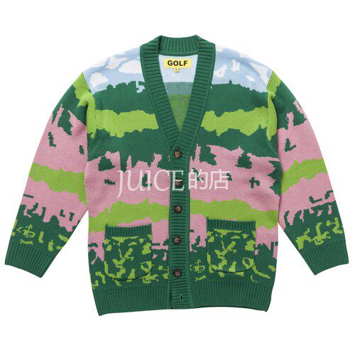 GOLF WANG 18AW landscape cardigan 