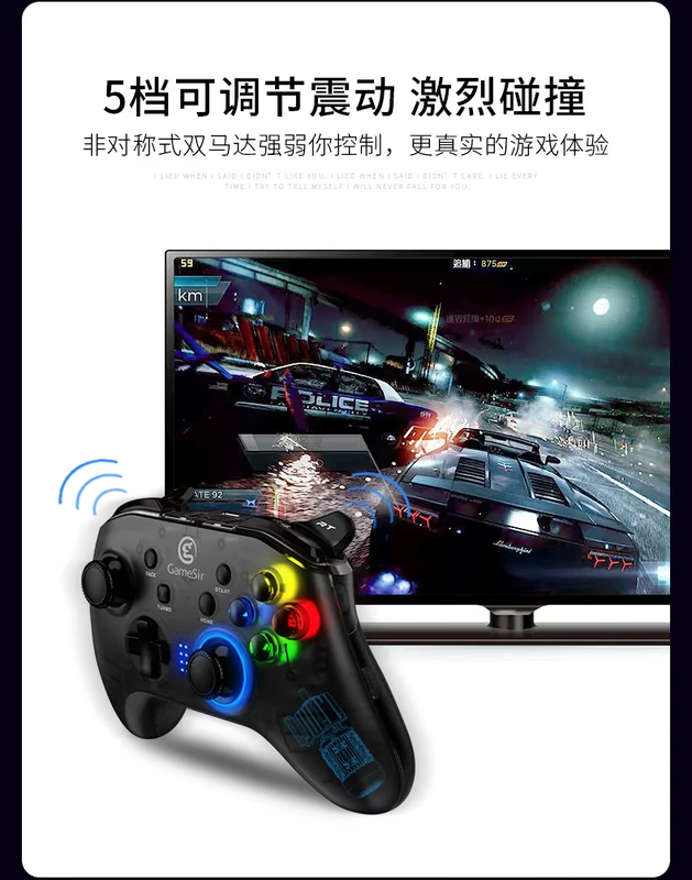 Chick T4 hơi máy tính chỉ sói pc không dây usb điều khiển trò chơi xbox360 TV fifa online4 notebook nba2k19one live switch bóng đá NS cáp ps4 - Người điều khiển trò chơi