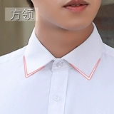 Летняя рубашка, черный пиджак классического кроя, в корейском стиле