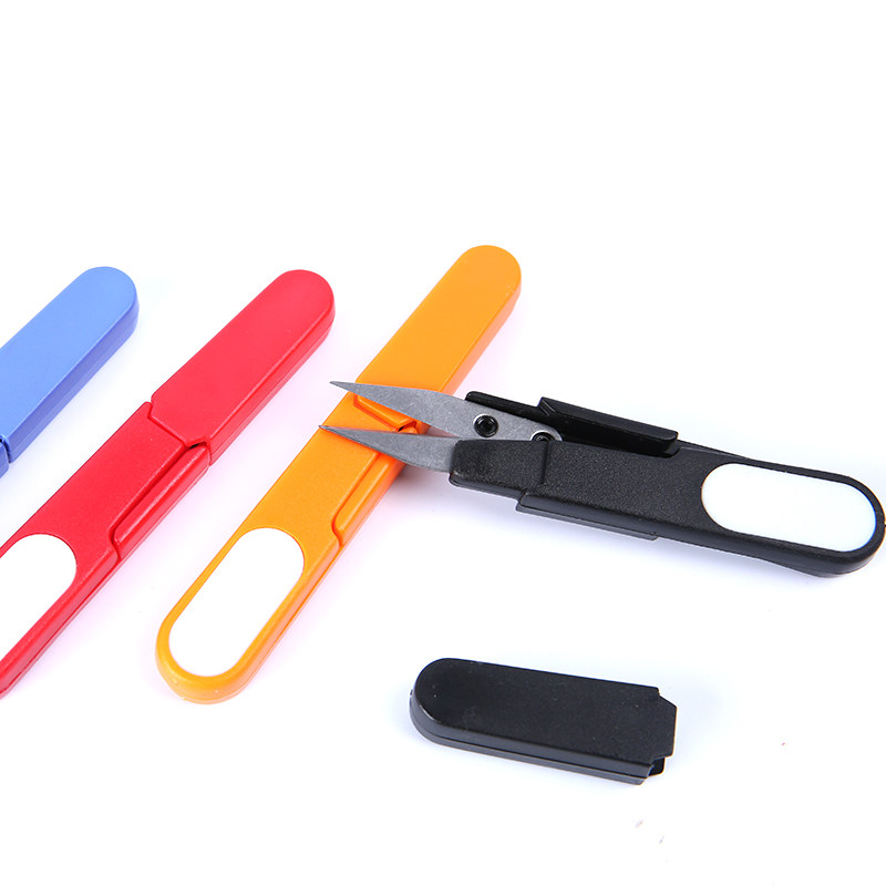 Household cross-stitch tools Ribbon embroidery tools with lid scissors U-scissors Yarn scissors Small scissors Cut thread head