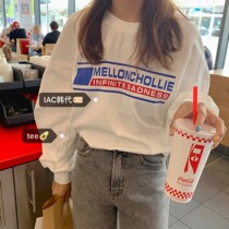 In stock Special rewards Classic white blue and red sweater tee=IAC Purchase in Korea