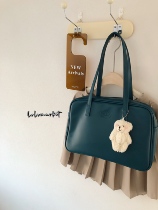 Set material Baona Green comes to jk commuter large capacity Totbag single shoulder IAMCREAMY