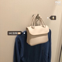 IAC homemade crossbody bag female Korean ins white small bag double-sided sandwich shoulder handbag chic