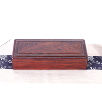 Single plate big red sour branch box mahogany retro wooden jewelry box real wooden storage seal collection box