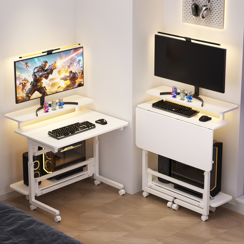 Desktop Folding Computer Desk, Movable Host, Value-For-Money Small Apartment Desk, Home Bedroom Bedside Table, Small Writing Desk Desktop Folding Computer Desk, Movable Host, Value-For-Money Small Apartment Desk, Home Bedroom Bedside Table, Small Writing Desk