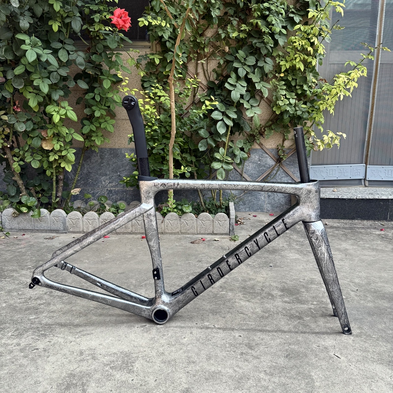 Girder/Dash Dash 700C Road Bike Carbon Fiber Thru-Axle Disc Brake Frame Set T800 Comprehensive