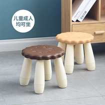 Biscuit chair thickened plastic childrens chair Non-slip household baby stool Baby chair stool Cartoon small bench