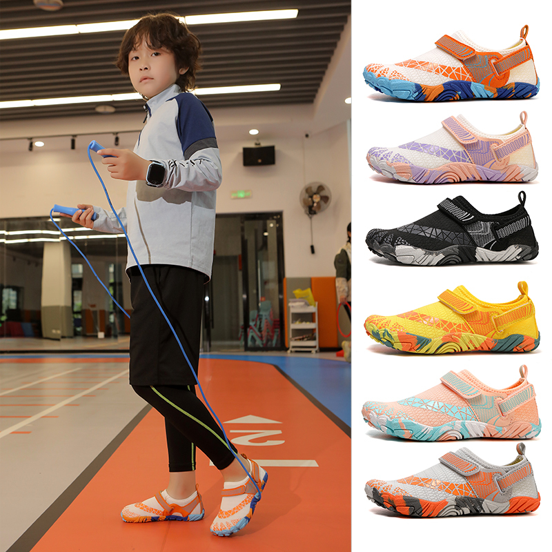 Children's Skipping Shoes, Men's and Women's Indoor Fitness Shoes, Non-Slip Soft-Soled Running and Combat Training Shoes, Silent Home Sports Shoes