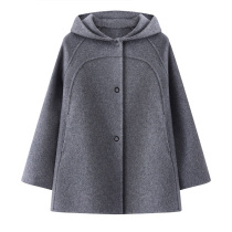 Parent-child double-sided cashmere coat 2024 new autumn and winter Korean version thickened girls 100% wool woolen coat